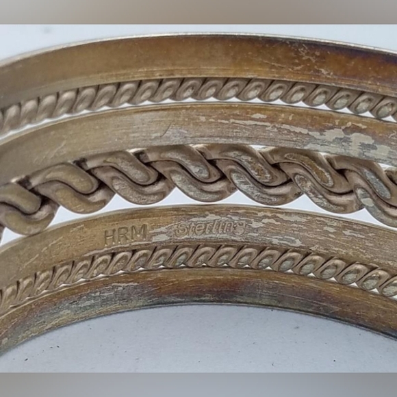 Navajo Sterling 925 Harry Morgan Signed Vintage Patina Cuff Bracelet - Picture 4 of 15